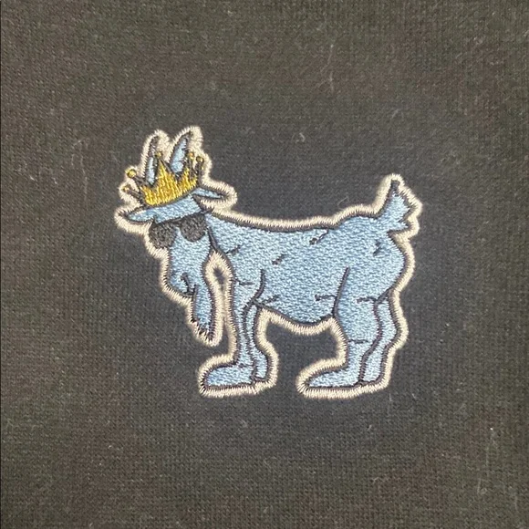 Black goat usa hoodie with Embroidered goat Design - Picture 2 of 5